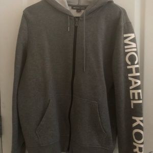 zip-up michael kors hoodie